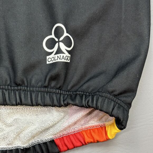 Vintage Colnago Cycling Jersey Mens 3 Black Short Sleeve Made In Italy 80s - Picture 6 of 15